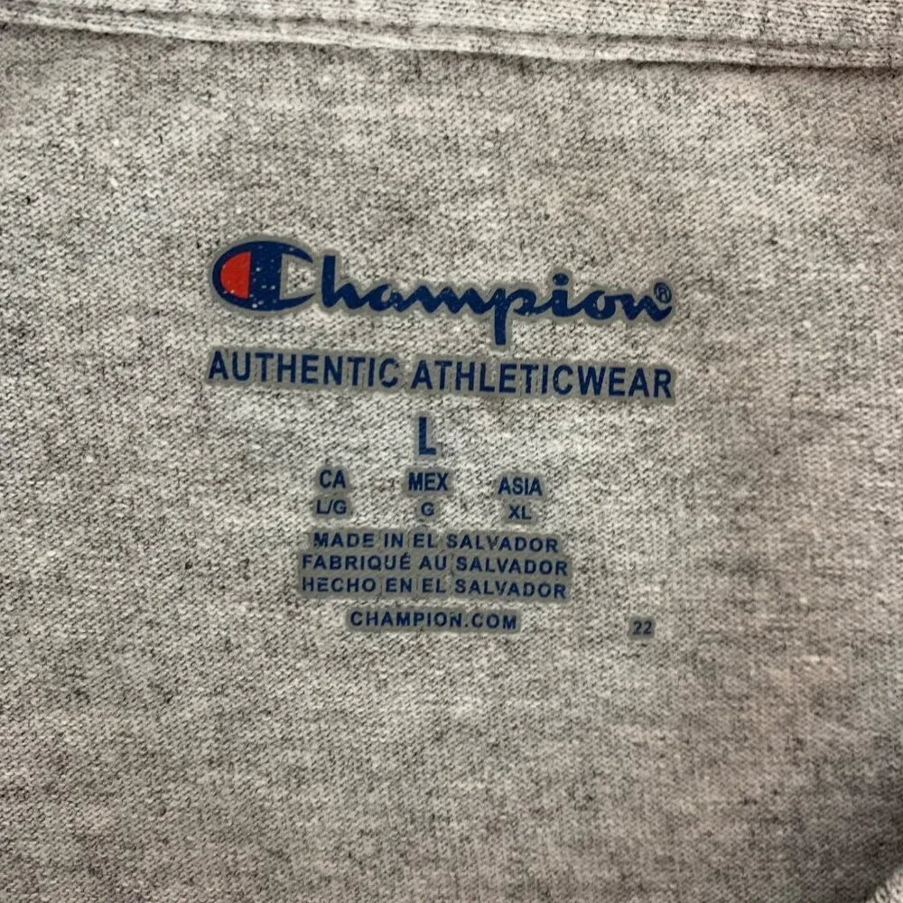 Kansas Jayhawks Gray Champion Allen Field House Short Sleeve Shirt Mens Large - Picture 3 of 5
